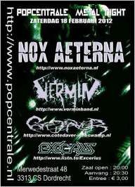 Nox Aeterna Flyer Popcentrale - 18 Feb 2012