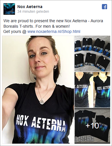 Nox Aeterna - Aurora Borealis T-Shirts