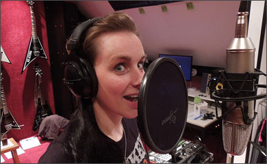 Nox Aeterna recording backing vocals