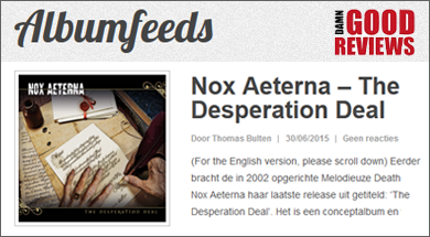 Review: Nox Aeterna - The Desperation Deal